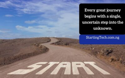 Starting Tech: Embracing the Courage to Begin